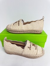 -3009 Sam Edelman Karla Espadrille Flat Loafer Linen Raffia US 5 Womens