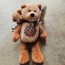 Limited Treasures Coin Bear 2001 Golden Dollar Coin 2000 D Sacagawea and Pomp