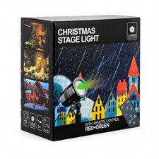 Christmas Laser Projector Light Red Green Outdoor Stage Light with Remote