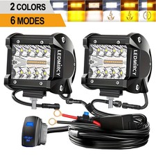 2pcs 4inch 12v 420w Led Work Light Bar Flood Pods Driving Off-road Tractor 4wd 2pcs 4inch 12v 420w Led Work Light Bar Flood Pods Driving Off-road Tractor 4wd