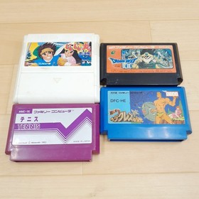 Japanese original Famicom in box with 8 games Family Computer HVC-001 1983 CIB