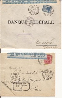 EGYPTE 1915 17 LOT 3 ENVELOPPES VERS SUISSE ET FRANCE AVEC CENSURE EGYPTIENNE