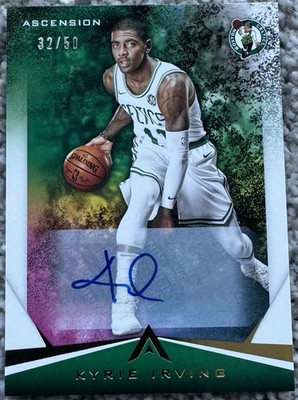 2017-18 Panini Ascension Auto #26 Kyrie Irving /#50 Dallas Mavericks FHOF