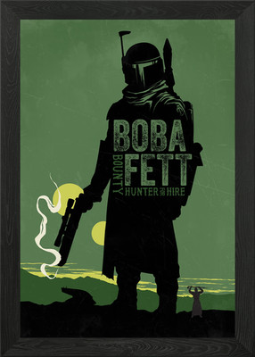 Bounty Hunter Gerahmtes Wandbild Poster Leinwanddruck Bild