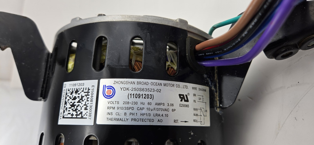 Broad-Ocean Goodman Amana 1/3 HP Blower Motor YDK-250S63523-02