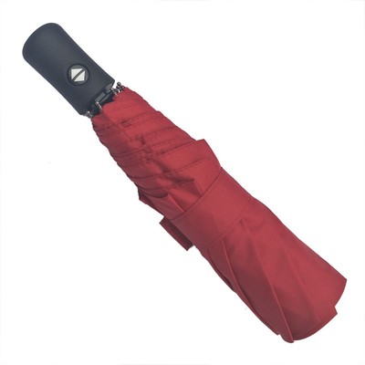 Fully automatic triple folding golf super windproof umbrella