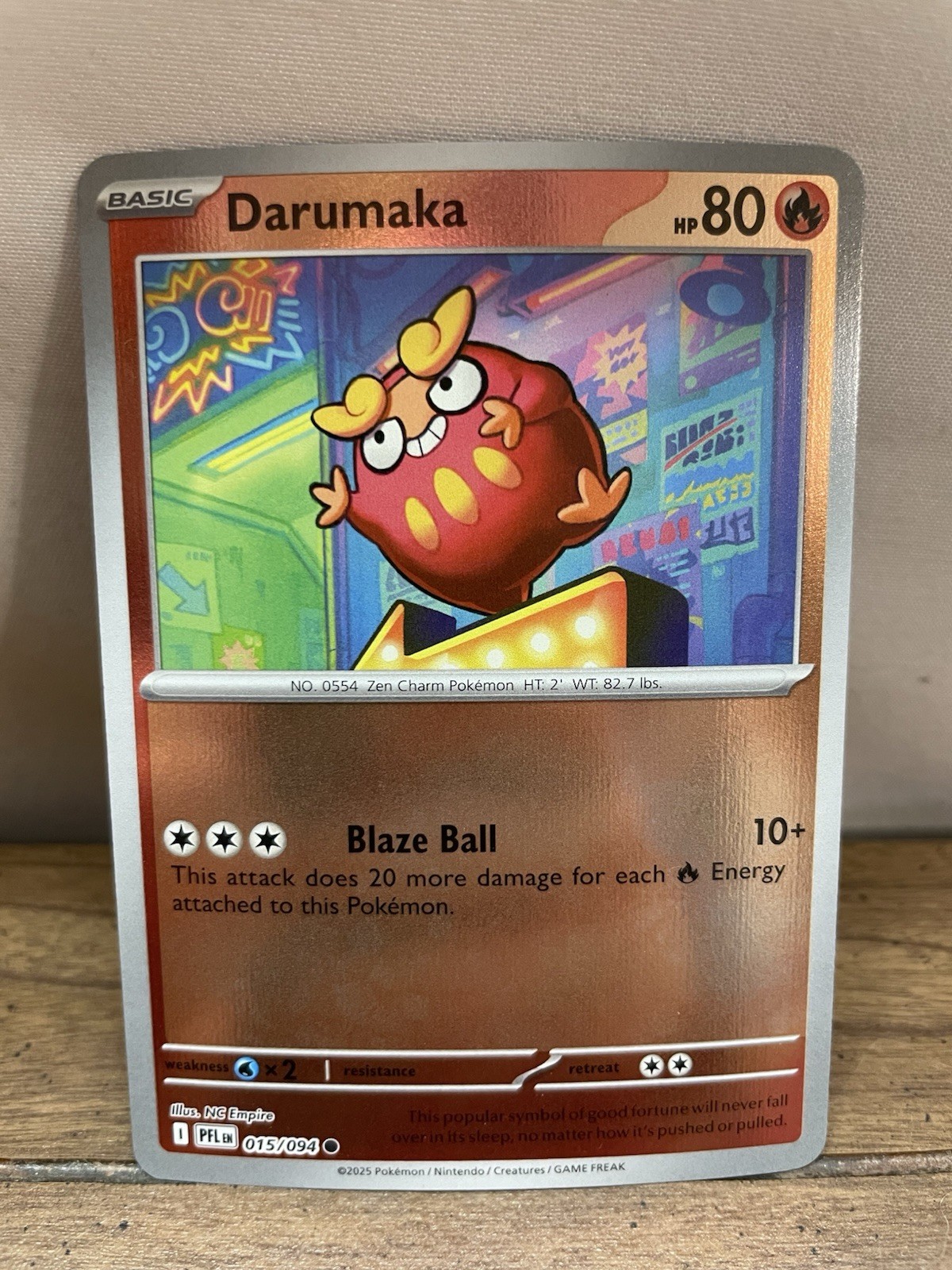 Darumaka 015/094 Me02: Phantasmal Flames Reverse Holo