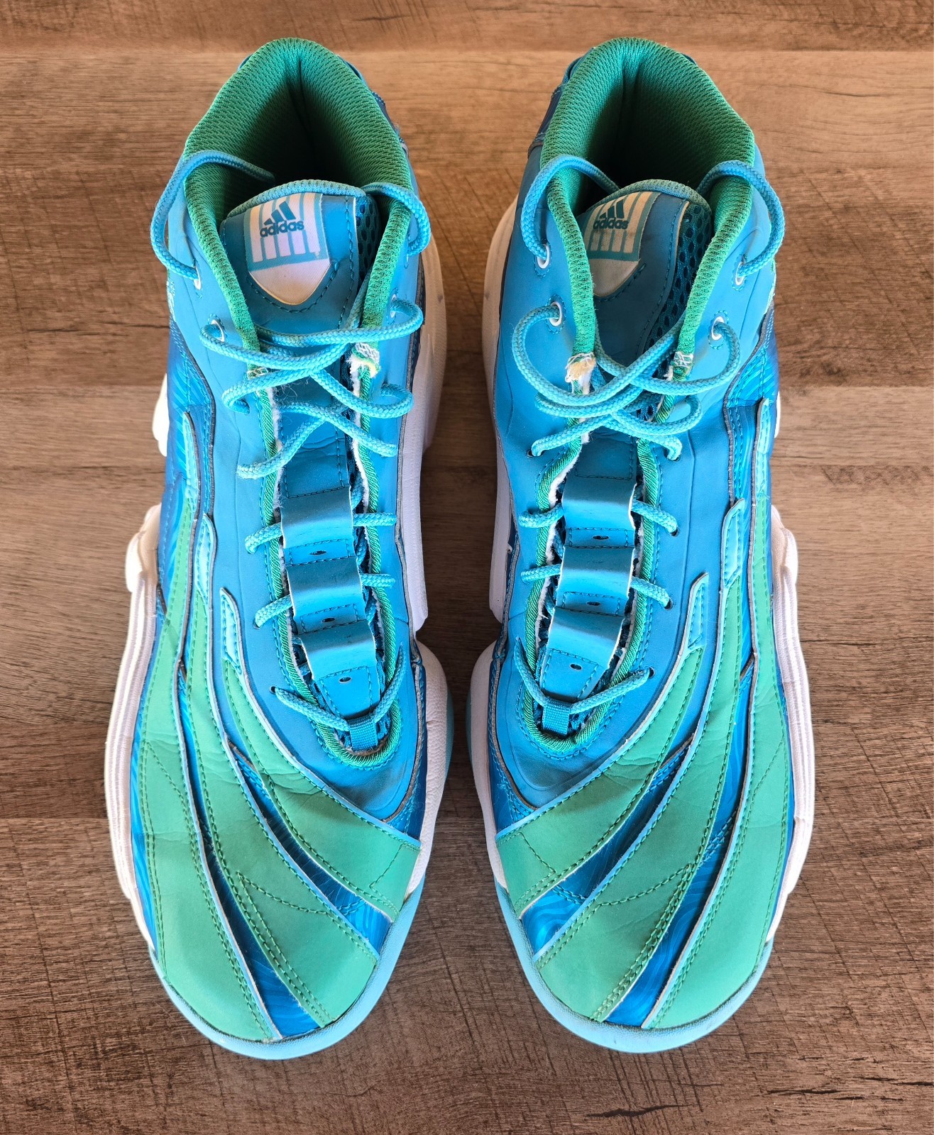 Teal Blue Green Men Size Us 13