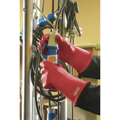 Ansell Class 00 R 11 Electrical-Insulating Gloves, 500V Ac, 750V Dc, Rubber,