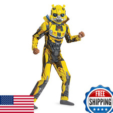 Disguise Bumblebee Muscle Costume for Kids, Official Transformers Rise of the Be