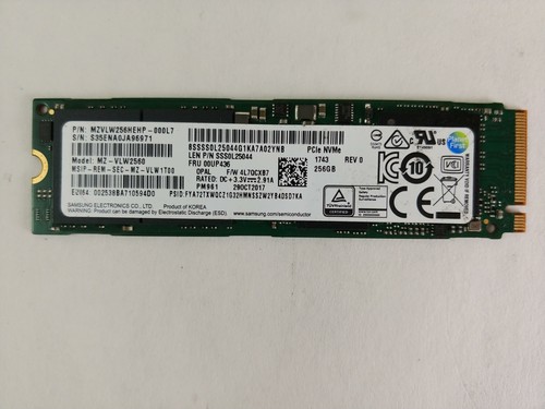 Samsung PM961 MZ-VLW2560 256 GB NVMe 80mm Solid State Drive - 第 1/3 張圖片