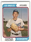 Charlie Hough 1974 Topps Baseball #408 Los Angeles Dodgers