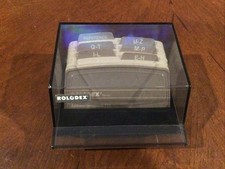 Vintage Rolodex S-3000 Petite Covered Card File With Blank Cards Great Shape