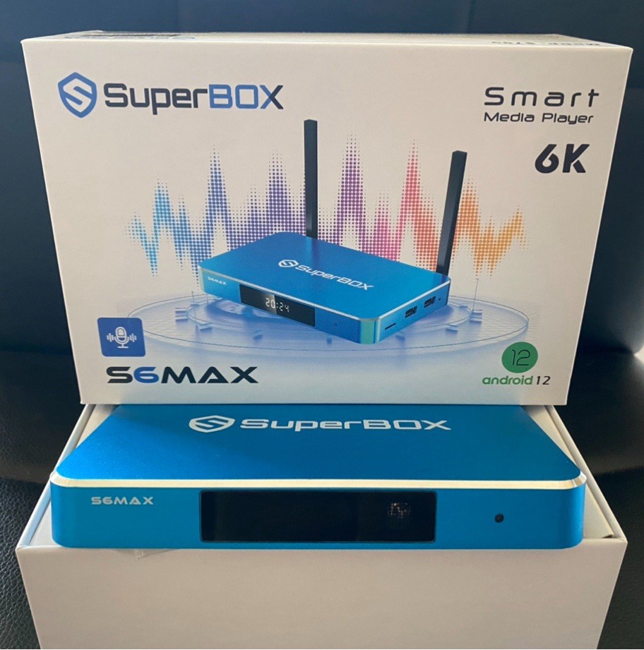 SuperBox S6 Max Android TV Box 4K Smart Media Stream Time Shift Voice Remote
