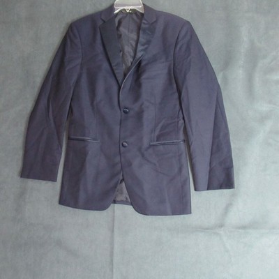 IKE Evening Tuxedos Suit Jacket Mens 35 R Blue Super 120s Single Breasted Formal