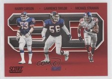 2021 Score 3D Red Harry Carson Lawrence Taylor Michael Strahan #3D12 HOF 12wz