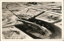 Queens, NY New York International Airport (JFK) 1955 Original Vintage RPPC