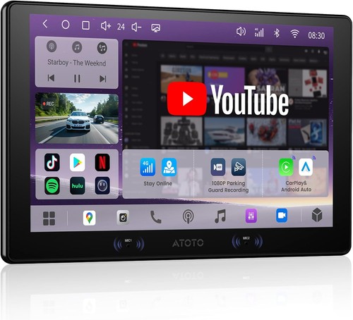 ATOTO S8 Gen4 9" Android 2 Din Car Stereo AI Voice GPS 4GB+64GB FM Radio 4G LTE
