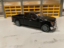 1/64 GREENLIGHT 2015 FORD F-150 EXTRA CAB/BLACK/BLK INT/4.6 V8/RUBBER G/Y'S