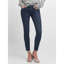 Gap Womens 6 / 28R Legging Skinny Jeans Blue Dark Wash Stretch Denim Mid Rise