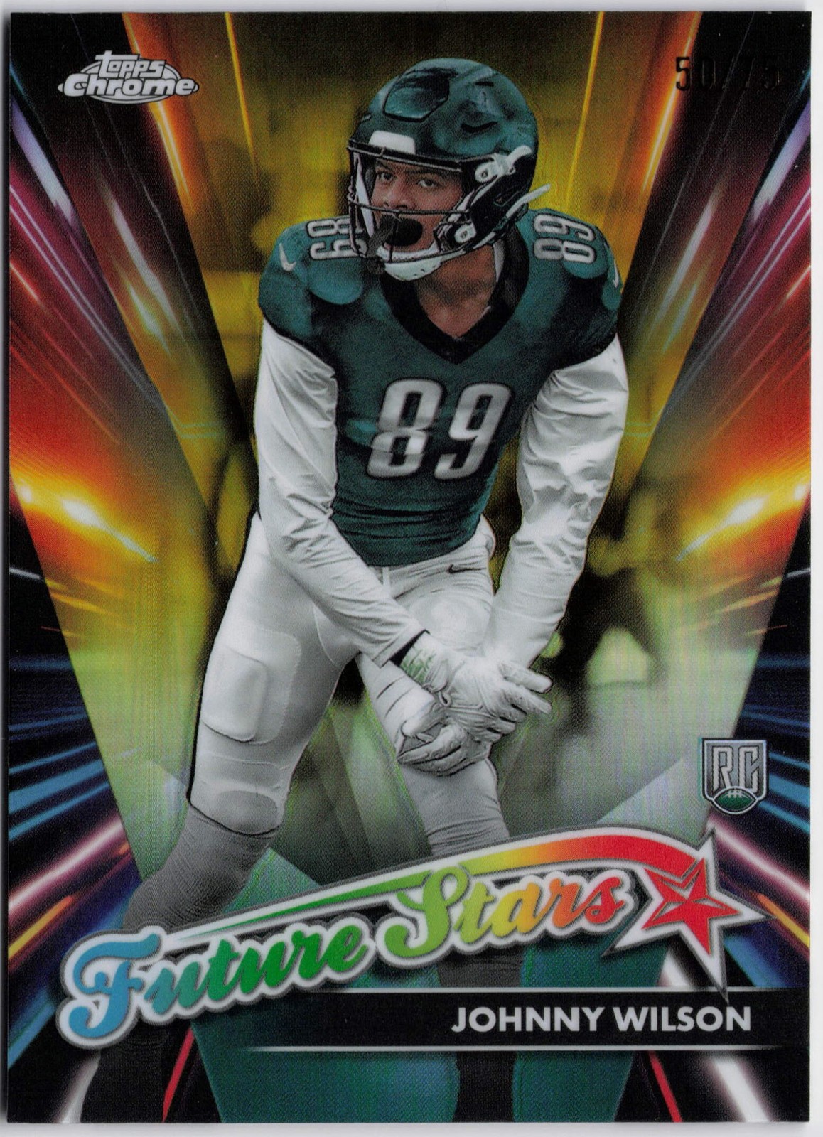 Johnny Wilson Topps Chrome Future Stars #FS22 Yellow Refractor
