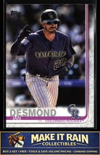 Ian Desmond 2019 Topps #494 Colorado Rockies Baseball
