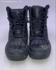 Nike Boys Woodside 2 524872-004 Black Lace Up Ankle Duck Boots Size 5Y