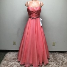 Mac Duggal Womens Ball Gown Coral Pink Ruched Maxi Sweetheart Neck Sleeveless 0