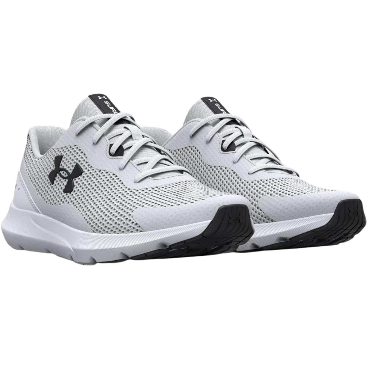 Reafirmar Admisión bostezando Under Armour Men&#039;s UA Surge 3 Running Shoes 3024883-100 - White/Black  - New | eBay