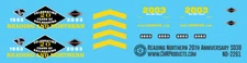 N Scale – Reading Northern Locomotive 20th Anniversary SD38 Decals