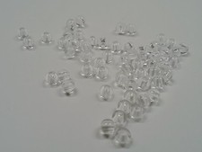 Transparent acrylic beads, Qty 100 Round, White, about 4mm, hole:1mm