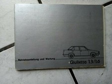 Alfa Romeo Giulia Super 1:6 - Manuale uso e manutenzione - Libretto,Alfa Romeo,1978