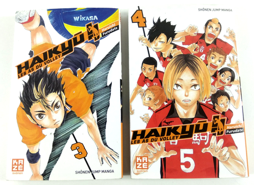 Lot de 2 Mangas VF Haikyu Tomes 3 et 4 Kaze Envoi rapide et suivi | eBay