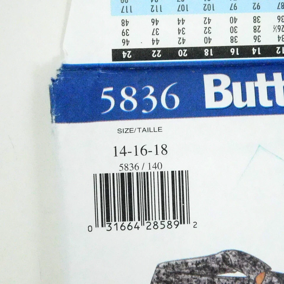 Butterick 5836 Misses Jacket Skirt Pants Sewing Pattern Size 14-18 Uncut Pockets - Image 4 of 4