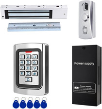 Door Access Control System 600Lb Electric Magnetic Door Lock Kit Waterproof Keyp