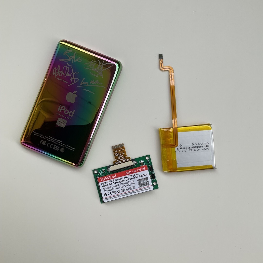 iPod classic 128GB SSD1900mahバッテリー、外装新品 iPod Classic Ssd Upgrade Kit | eBay