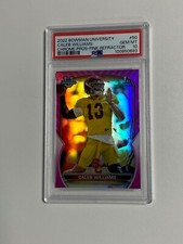 Caleb Williams 2022 Bowman Chrome U Pink 1st ...