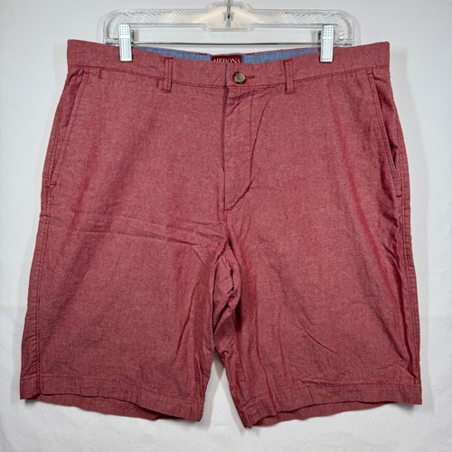 3 Pair Lot- Merona Tailored Fit Shorts Chino Casual Everyday Comfort Size 36 - Picture 10 of 12