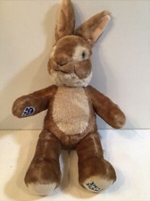 Build a Bear Workshop Peter Rabbit Brown Plush Stuffed Bunny Movie Collectible