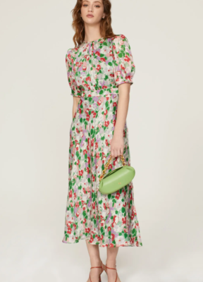 chinese dress ladies LK BENNETT LINA BLUE & YELLOW PATTERNED SLEEVELESS MAXI DRESS SIZE 10   Whispers Dress Agency