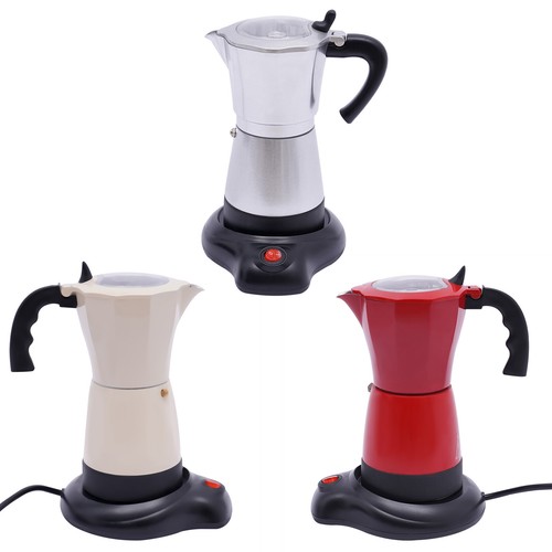 300ml Elektrische Kaffeemaschine Espressokocher 6 Tassen Italia Mokka Kanne 480W - Bild 7 von 29