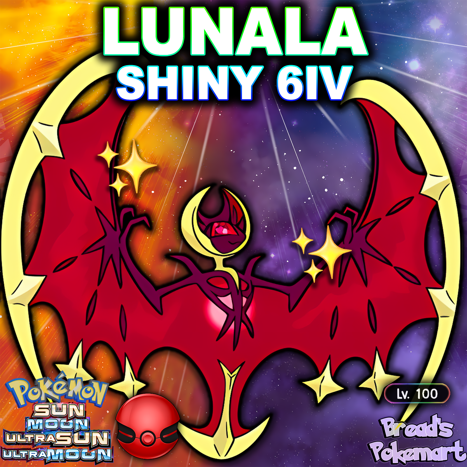 ✨ SHINY 6IV Solgaleo Lunala Necrozma ✨ Pokemon Ultra Sun & Moon