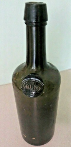 PORTO APPLIED GLASS TAG not pontiled 1858 to 1862 APPLIED TOP