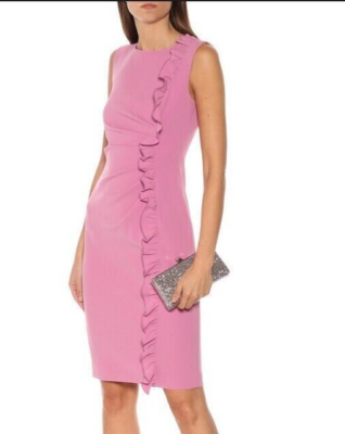 open lace back dress The Hummingbird | Mary Jane Hot Pink Velvet | Women's Ballet Flats main image 0