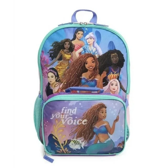 Disney Princess Little Mermaid Halle Backpack Girl School Book Bag