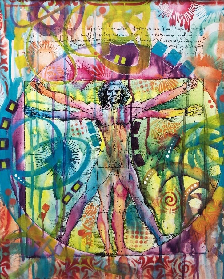 Poster Imbue – Vitruvian Man-Made – édition Limitée – Street Art Neuf