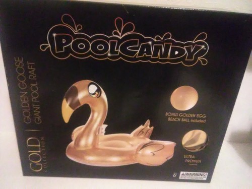 POOL CANDY ~ GOLD COLLECTION ~ GOLDEN GOOSE POOL RAFT ~ NEW ~ FREE SHIPPING ~ - Picture 3 of 3