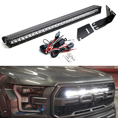 #ad Invisible 30 Inch LED Light Bar w Mounting Brackets Wires For 17 21 Ford Raptor $120.09