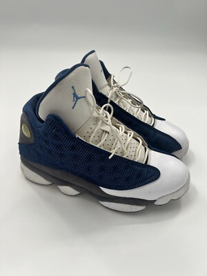 Air Jordan 13 Retro Flint Shoes Mens Size 9 Blue Grey 2010 Sneaker Size 9 - Air Jordan 13 Retro 2010 Flint Blue Grey White  main image 2