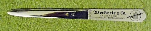 Brieföffner , 22 cm , Edelstahl , Weckerle & Co. Lackfabrik Stuttgart - Zuffenha - Bild 1 von 3